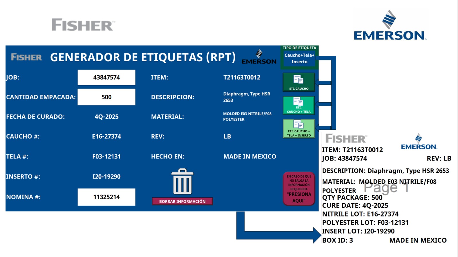 Evidencia del proyecto Automatización Del Proceso De Generación De Etiquetas Para Empaque De Producto Terminado